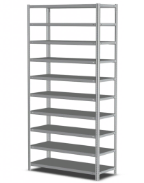 Стеллаж MS Standart 2200х1000х400 10 полок Стеллаж MS Standart 2200х1000х400 10 полок