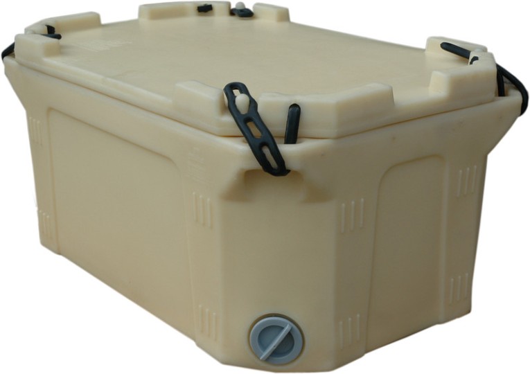 Контейнер 790х490х400 мм бежевый с крышкой купить в Краснодаре