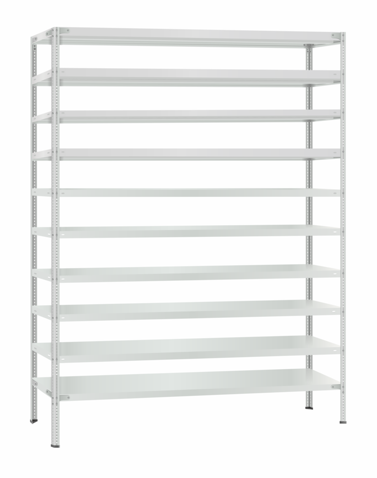 Стеллаж металлический Титан МС-500 2300х1500х300 10 полок купить в Краснодаре Стеллаж металлический Титан МС-500 2300х1500х300 10 полок купить в Краснодаре