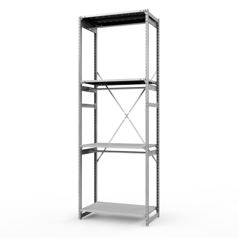 Стеллаж металлический ТСУ Универсал, 3000х1060х500 мм.Штанги: 3шт. Полки: металл перф. 4 шт. купить в Краснодаре