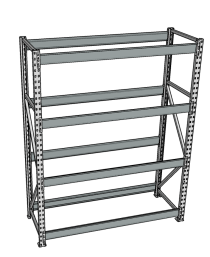 Стеллаж грузовой СГР 3000x1200x500 4 полки (без настила) Стеллаж грузовой СГР 3000x1200x500 4 полки (без настила)