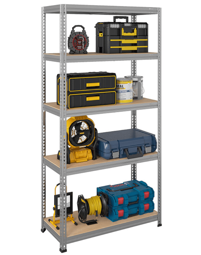 Стеллаж быстросборный ЛОФТ (SBL) 1800x900x450 5 полок (цинк) купить в Краснодаре