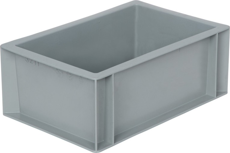 Ящик 300х200х120 сплошной, без ручек, гладкое дно, серый B-3211 купить в Краснодаре Ящик 300х200х120 сплошной, без ручек, гладкое дно, серый B-3211 купить в Краснодаре