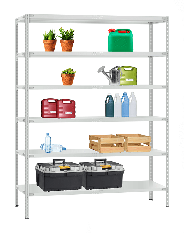 Стеллаж металлический Титан МС-900 2200x1000x500 6 полок купить в Краснодаре