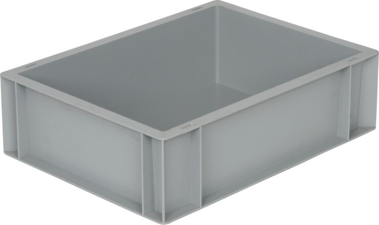Ящик 400х300х120 сплошной, без ручек, гладкое дно, серый B-4311 купить в Краснодаре Ящик 400х300х120 сплошной, без ручек, гладкое дно, серый B-4311 купить в Краснодаре