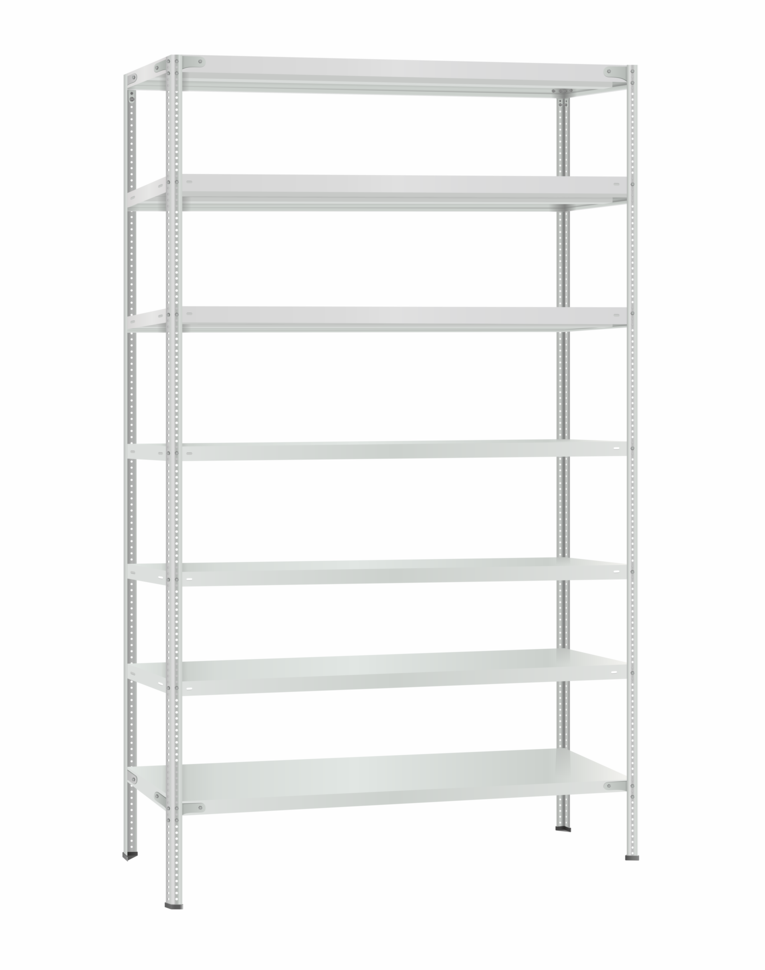 Стеллаж металлический Титан МС-500 2400х1200х400 7 полок купить в Краснодаре Стеллаж металлический Титан МС-500 2400х1200х400 7 полок купить в Краснодаре