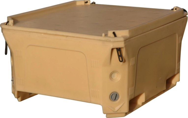 Контейнер 1230х1030х650 мм бежевый с крышкой купить в Краснодаре