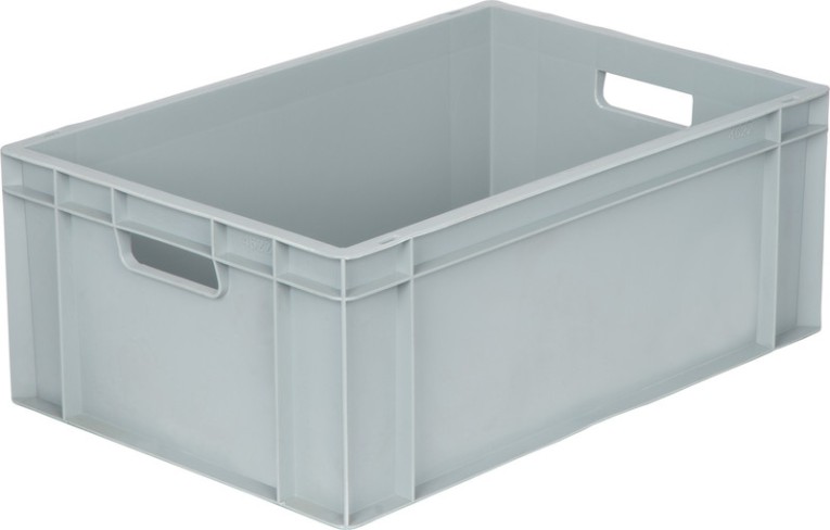 Ящик 600х400х230 сплошной, с ручками, дно с усилением, серый B-4622 купить в Краснодаре Ящик 600х400х230 сплошной, с ручками, дно с усилением, серый B-4622 купить в Краснодаре