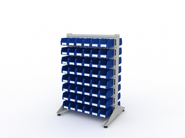 Стеллаж для пластиковых лотков SORTEX двухсторонний 1500x1000x800.02 купить в Краснодаре Стеллаж для пластиковых лотков SORTEX двухсторонний 1500x1000x800.02 купить в Краснодаре