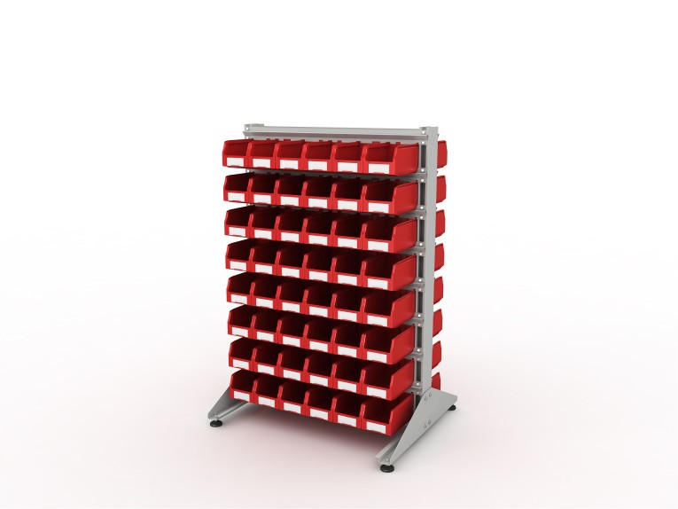 Стеллаж для пластиковых лотков SORTEX двухсторонний 1500x1000x800.02 купить в Краснодаре Стеллаж для пластиковых лотков SORTEX двухсторонний 1500x1000x800.02 купить в Краснодаре