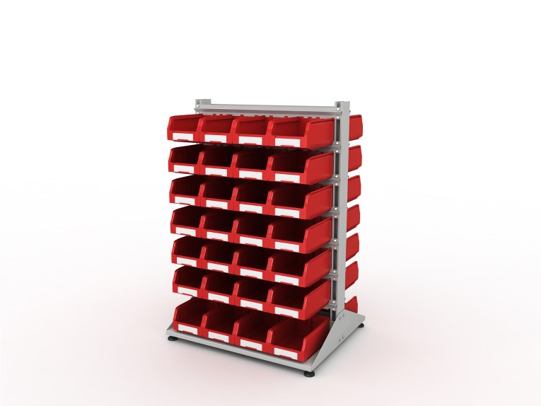 Стеллаж для пластиковых лотков SORTEX двухсторонний 1500x1000x800.03 купить в Краснодаре Стеллаж для пластиковых лотков SORTEX двухсторонний 1500x1000x800.03 купить в Краснодаре