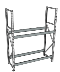 Стеллаж грузовой СГР 2000x2100x400 2 полки (без настила) Стеллаж грузовой СГР 2000x2100x400 2 полки (без настила)