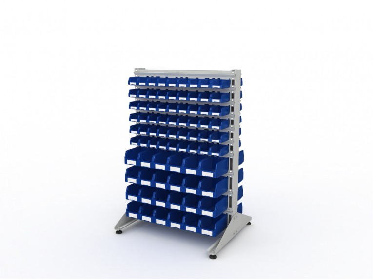 Стеллаж для пластиковых лотков SORTEX двухсторонний 1500x1000x800.04 купить в Краснодаре Стеллаж для пластиковых лотков SORTEX двухсторонний 1500x1000x800.04 купить в Краснодаре