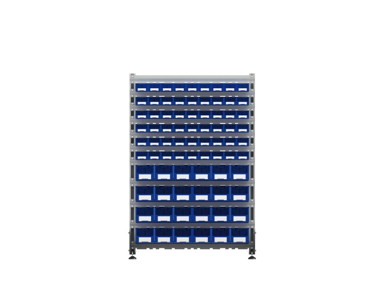 Стеллаж для пластиковых лотков SORTEX двухсторонний 1500x1000x800.04 купить в Краснодаре Стеллаж для пластиковых лотков SORTEX двухсторонний 1500x1000x800.04 купить в Краснодаре