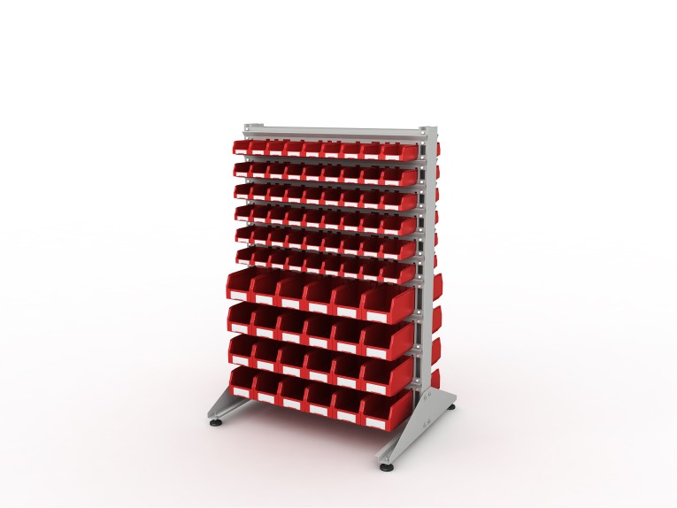 Стеллаж для пластиковых лотков SORTEX двухсторонний 1500x1000x800.04 купить в Краснодаре Стеллаж для пластиковых лотков SORTEX двухсторонний 1500x1000x800.04 купить в Краснодаре