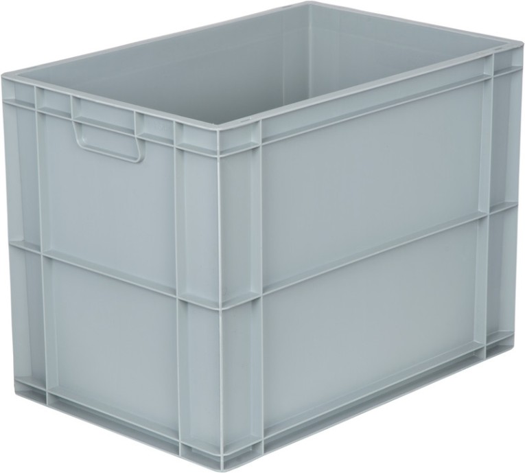 Ящик 600х400х450 сплошной, без ручек, дно с усилением, серый B-4644 купить в Краснодаре Ящик 600х400х450 сплошной, без ручек, дно с усилением, серый B-4644 купить в Краснодаре