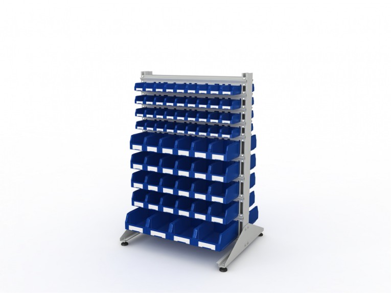 Стеллаж для пластиковых лотков SORTEX двухсторонний 1500x1000x800.05 купить в Краснодаре Стеллаж для пластиковых лотков SORTEX двухсторонний 1500x1000x800.05 купить в Краснодаре