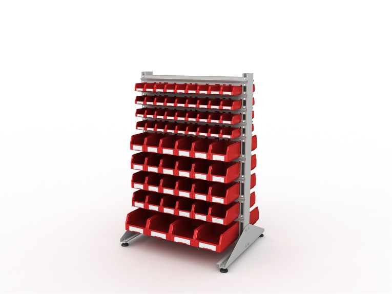 Стеллаж для пластиковых лотков SORTEX двухсторонний 1500x1000x800.05 купить в Краснодаре Стеллаж для пластиковых лотков SORTEX двухсторонний 1500x1000x800.05 купить в Краснодаре