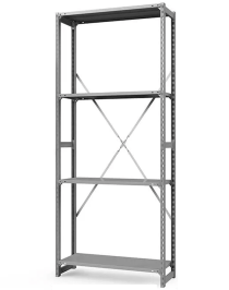 Стеллаж ТСУ 2200x700x500 4 полки (150 кг, металл) Стеллаж ТСУ 2200x700x500 4 полки (150 кг, металл)