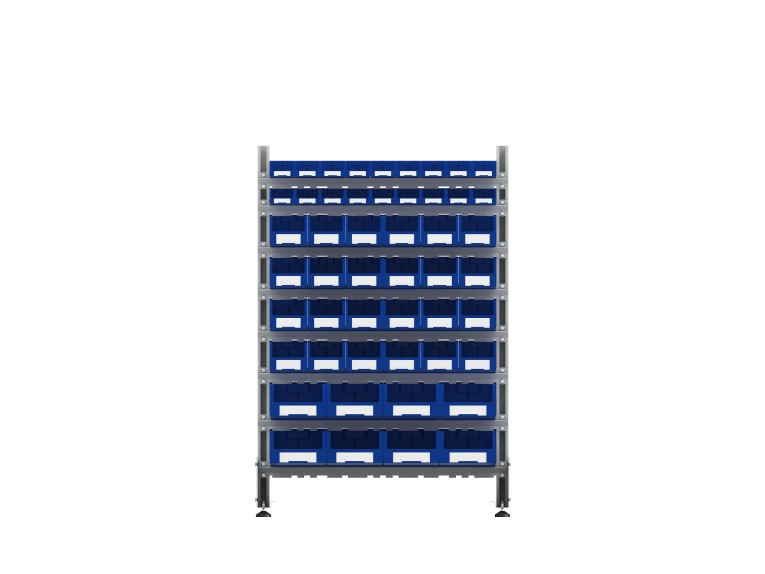 Стеллаж для пластиковых лотков SORTEX двухсторонний 1500x1000x800.06 купить в Краснодаре Стеллаж для пластиковых лотков SORTEX двухсторонний 1500x1000x800.06 купить в Краснодаре