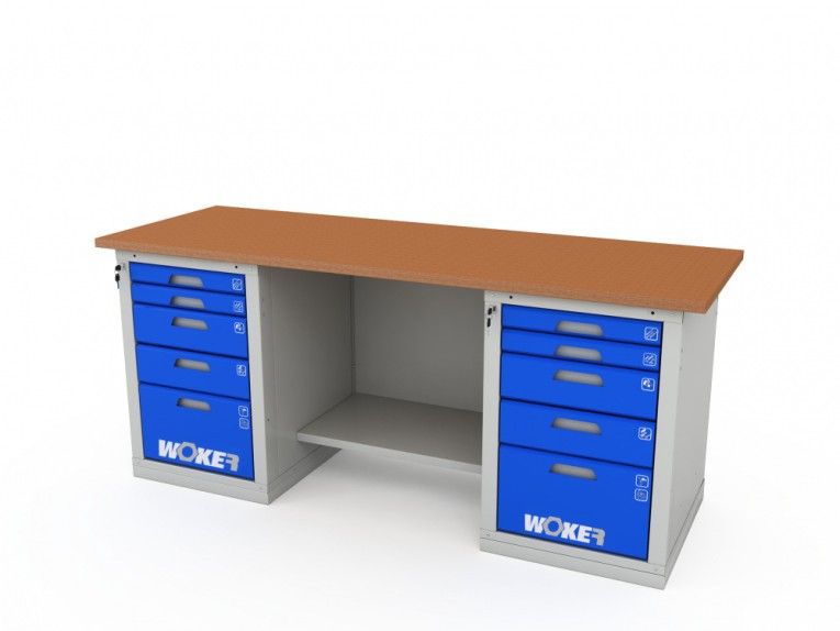 Верстак двухтумбовый WOKER PRO 2505.2000 купить в Краснодаре Верстак двухтумбовый WOKER PRO 2505.2000 купить в Краснодаре