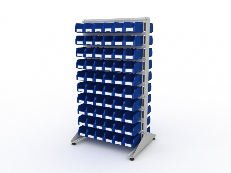 Стеллаж для пластиковых лотков SORTEX двухсторонний 1800x1000x800.02 купить в Краснодаре Стеллаж для пластиковых лотков SORTEX двухсторонний 1800x1000x800.02 купить в Краснодаре