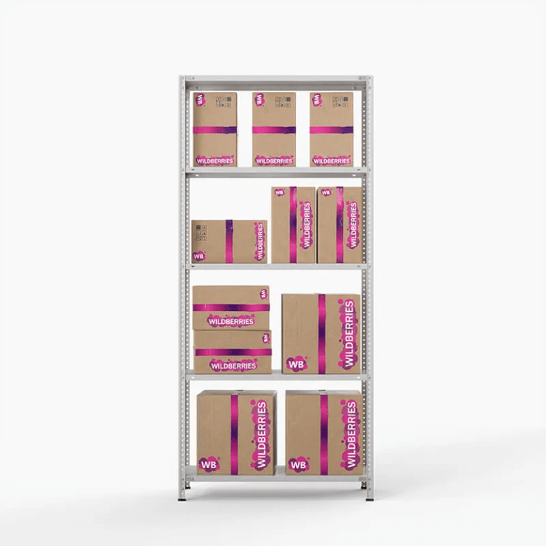 Стеллаж ПВЗ Wildberries 2000х1000х400 5 полок купить в Краснодаре Стеллаж ПВЗ Wildberries 2000х1000х400 5 полок купить в Краснодаре