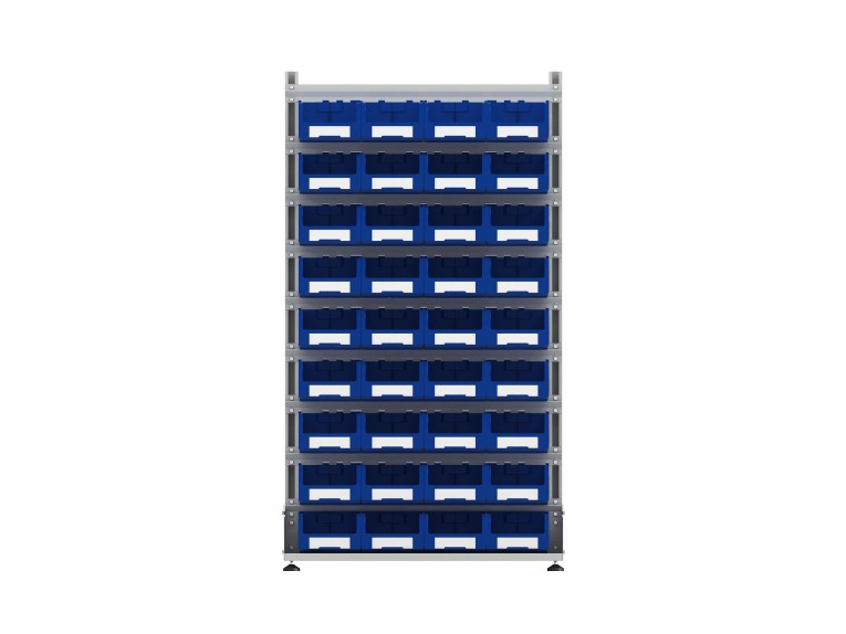 Стеллаж для пластиковых лотков SORTEX двухсторонний 1800x1000x800.03 купить в Краснодаре Стеллаж для пластиковых лотков SORTEX двухсторонний 1800x1000x800.03 купить в Краснодаре