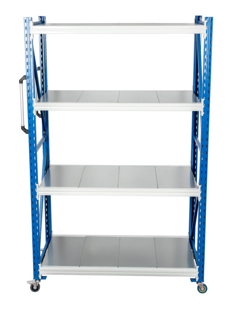 Стеллаж мобильный БиКом СТ-4 250x90x40 4 полки купить в Краснодаре