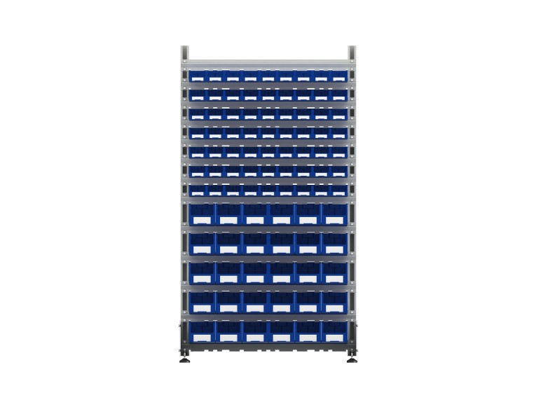 Стеллаж для пластиковых лотков SORTEX двухсторонний 1800x1000x800.04 купить в Краснодаре Стеллаж для пластиковых лотков SORTEX двухсторонний 1800x1000x800.04 купить в Краснодаре