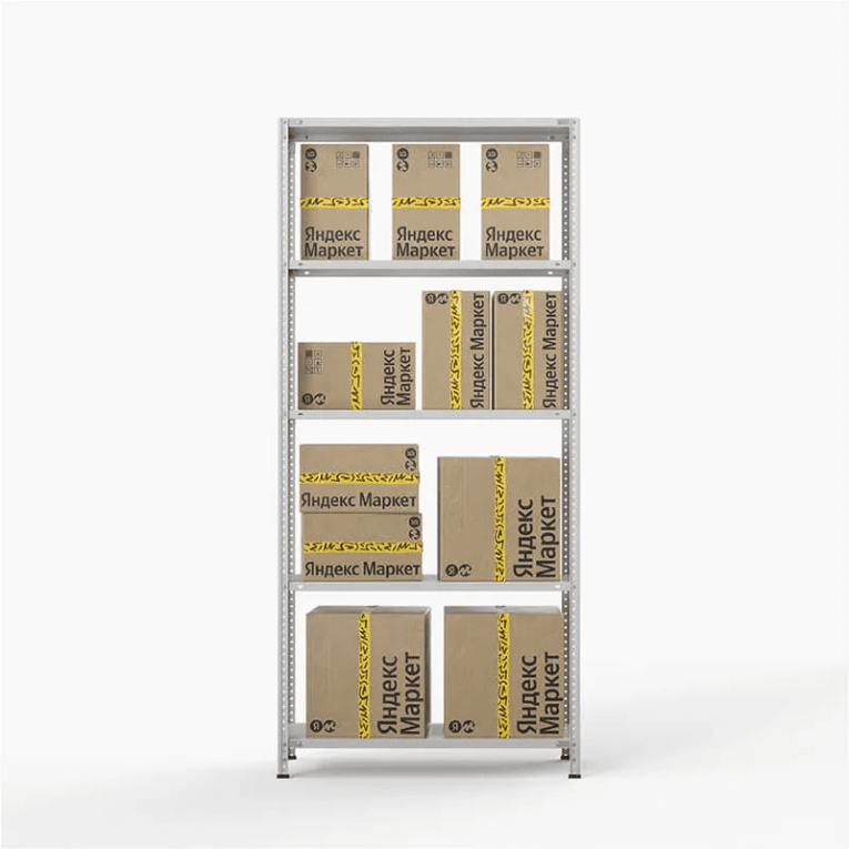 Стеллаж ПВЗ Яндекс Маркет 2000х1000х400 5 полок купить в Краснодаре