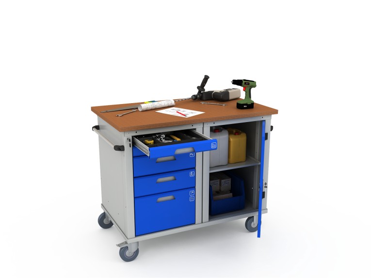 Верстак мобильный двухтумбовый WOKER PRO 2501.1200 купить в Краснодаре Верстак мобильный двухтумбовый WOKER PRO 2501.1200 купить в Краснодаре