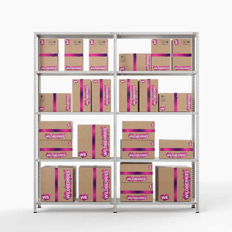 Стеллаж ПВЗ Wildberries 2000х2000х400 5 полок купить в Краснодаре Стеллаж ПВЗ Wildberries 2000х2000х400 5 полок купить в Краснодаре