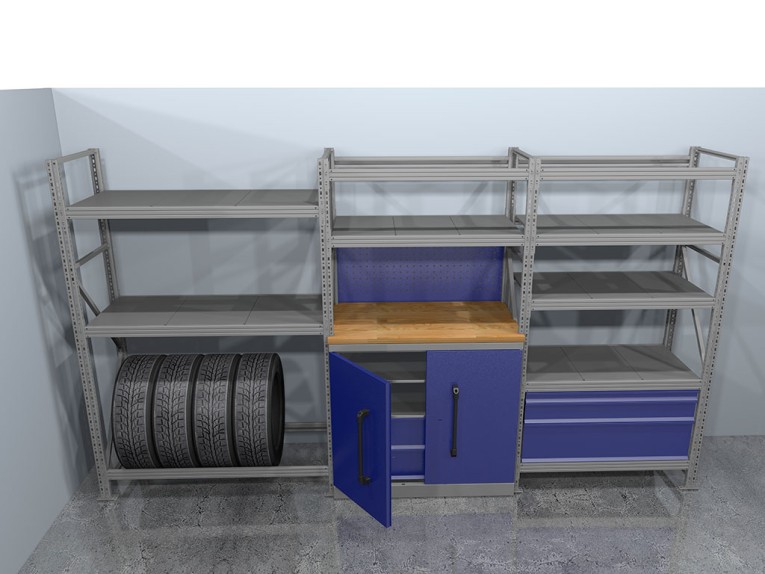 Стеллажная система хранения №2 Гараж купить в Краснодаре Стеллажная система хранения №2 Гараж купить в Краснодаре