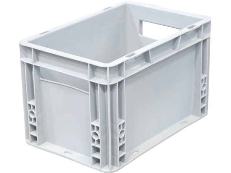 Ящик 300х200х170 сплошной, гладкое дно, цв. серый купить в Краснодаре