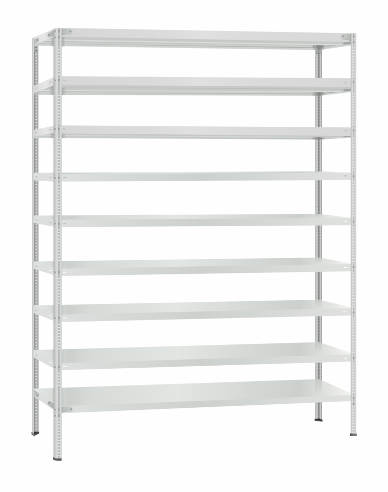 Стеллаж металлический Титан МС-500 2300х1500х600 9 полок купить в Краснодаре Стеллаж металлический Титан МС-500 2300х1500х600 9 полок купить в Краснодаре