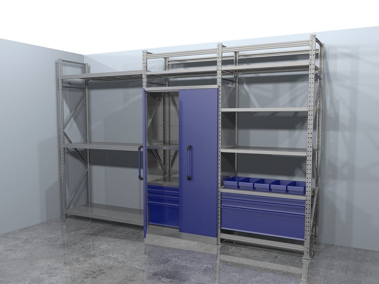 Стеллажная система хранения №3 Гараж купить в Краснодаре Стеллажная система хранения №3 Гараж купить в Краснодаре