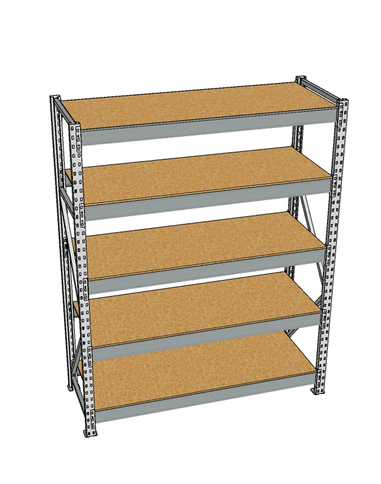 Стеллаж грузовой СГР 2000x1200x400 5 полок (ДСП) купить в Краснодаре Стеллаж грузовой СГР 2000x1200x400 5 полок (ДСП) купить в Краснодаре
