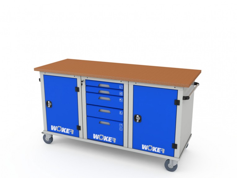 Верстак мобильный трехтумбовый WOKER PRO 3151.1800 купить в Краснодаре