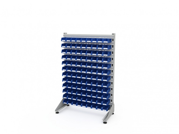 Стеллаж для пластиковых лотков SORTEX односторонний 1500x1000x450.01 купить в Краснодаре Стеллаж для пластиковых лотков SORTEX односторонний 1500x1000x450.01 купить в Краснодаре