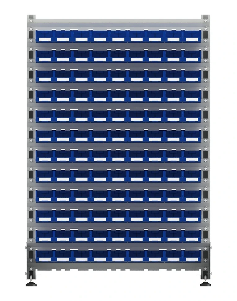 Стеллаж для пластиковых лотков SORTEX односторонний 1500x1000x450.01 купить в Краснодаре