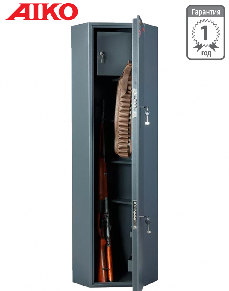 Угловой оружейный сейф Aiko Беркут 3У  Угловой оружейный сейф Aiko Беркут 3У