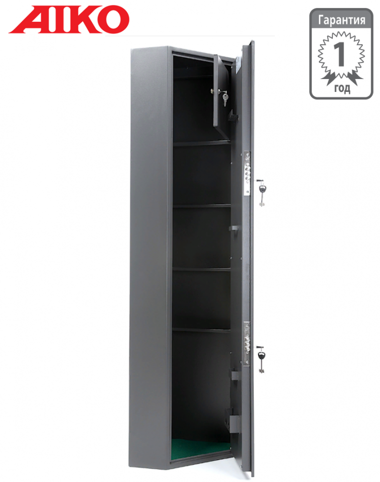 Угловой оружейный сейф Aiko Беркут 3У  Угловой оружейный сейф Aiko Беркут 3У