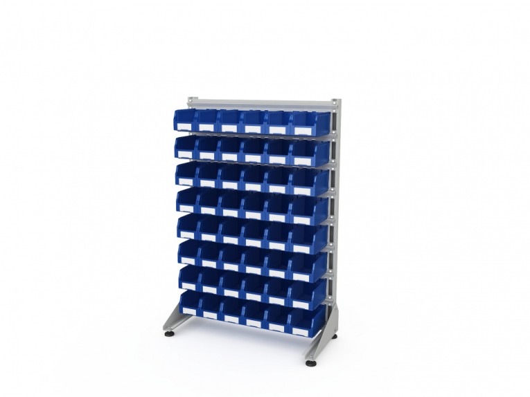 Стеллаж для пластиковых лотков SORTEX односторонний 1500x1000x450.02 купить в Краснодаре Стеллаж для пластиковых лотков SORTEX односторонний 1500x1000x450.02 купить в Краснодаре