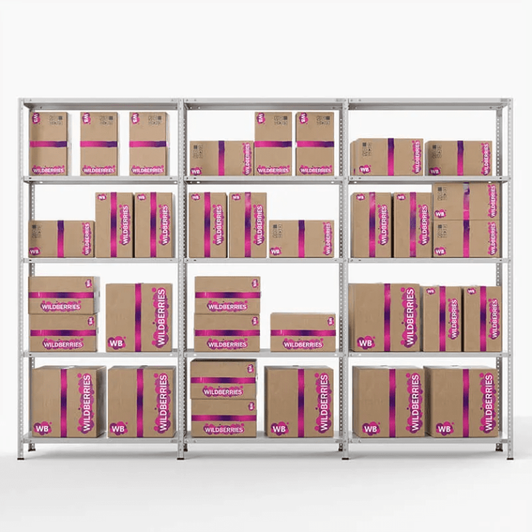 Стеллаж ПВЗ Wildberries 2000х3000х400 5 полок купить в Краснодаре Стеллаж ПВЗ Wildberries 2000х3000х400 5 полок купить в Краснодаре