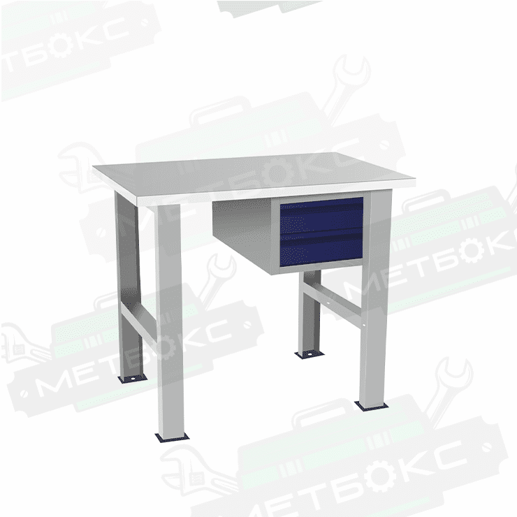 Верстак бестумбовый с подвесным ящиком ВП-Э купить в Краснодаре