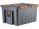 Контейнер особопрочный Rox Box PRO 120 (740х565х400 мм с крышкой и клипсами, на роликах, антрацит) купить в Краснодаре