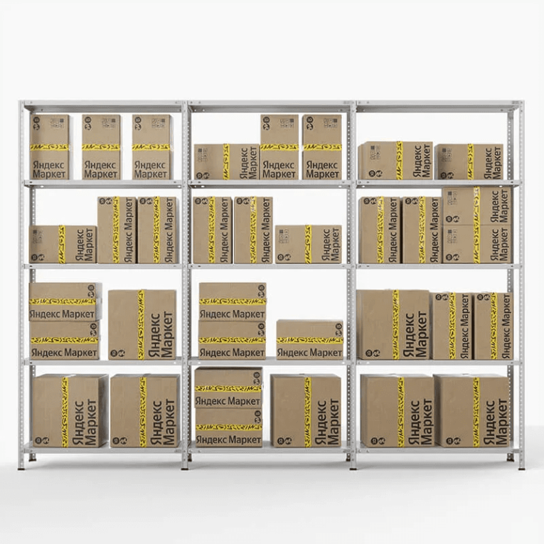 Стеллаж ПВЗ Яндекс Маркет 2000х3000х400 5 полок купить в Краснодаре Стеллаж ПВЗ Яндекс Маркет 2000х3000х400 5 полок купить в Краснодаре