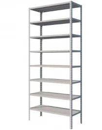 Стеллаж MS Standart 1850х1000х400 8 полок Стеллаж MS Standart 1850х1000х400 8 полок