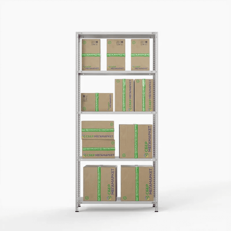 Стеллаж ПВЗ Сбер 2000х1000х400 5 полок купить в Краснодаре Стеллаж ПВЗ Сбер 2000х1000х400 5 полок купить в Краснодаре